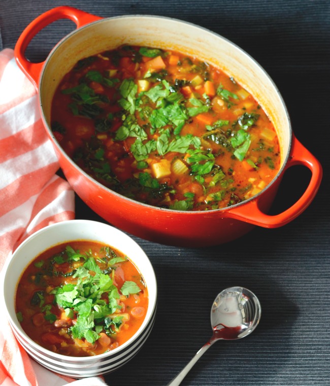 Recipe: Kale Barley Soup